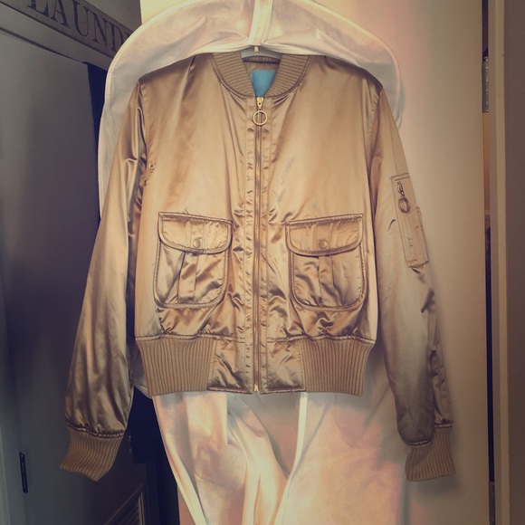 Escada Sport Gold Bomber Jacket